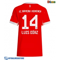 Fotballdrakt Dame Bayern Munich Luis Diaz #14 Hjemmedrakt 2025-26 Kortermet